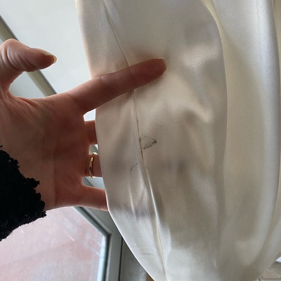 White Satin LuLu’s Cocktail Dress - Picture 3 of 4